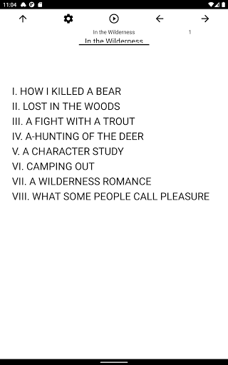 Book, In the Wilderness Screen 3