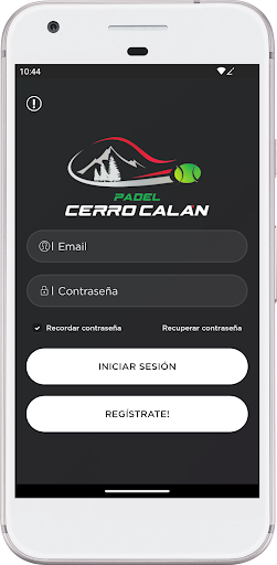 Android application Pádel Cerro Calán screenshort