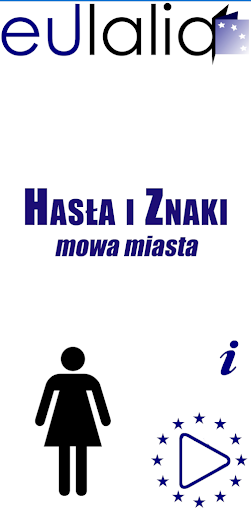 Android application Eulalia - Hasła i znaki - mowa screenshort