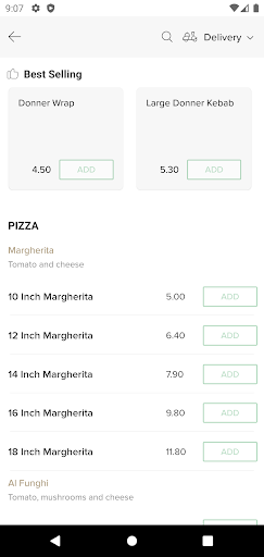 Pizza-to-go Screen 3