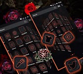 screenshot of Gothic Rose Launcher Theme