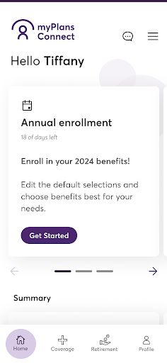 Aperçu de l'application