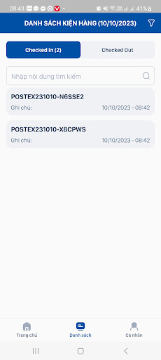 Android application PCSPOST-EX OP screenshort
