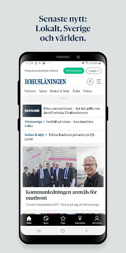 Android application Bohusläningen screenshort