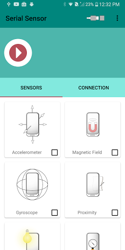 Android application Arduino Serial Sensor screenshort