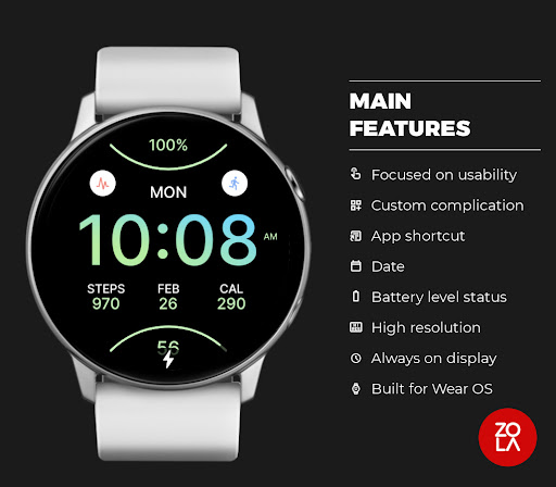 Sporty Daylight Watch Face Screen 2
