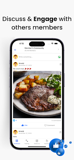 Screenshot of HubFit