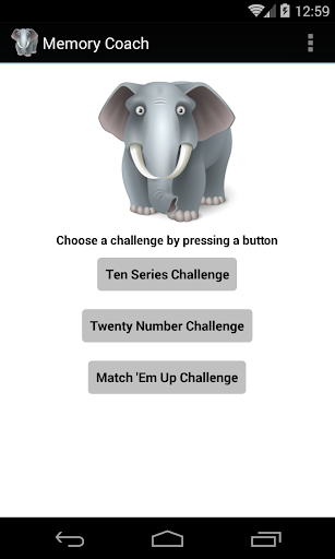 Android application Memory Coach screenshort