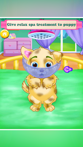 Screenshot of puppy newborn babyshower Games