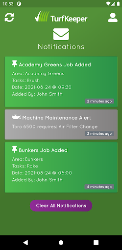 Turfkeeper Beacon Screen 2