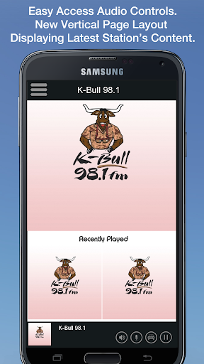 Android application K-Bull 98.1 screenshort