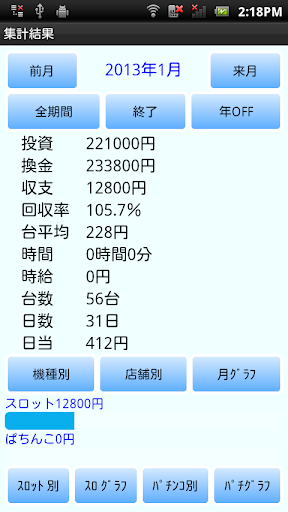 パチスロ・ぱちんこ収支アプリ Screen 3