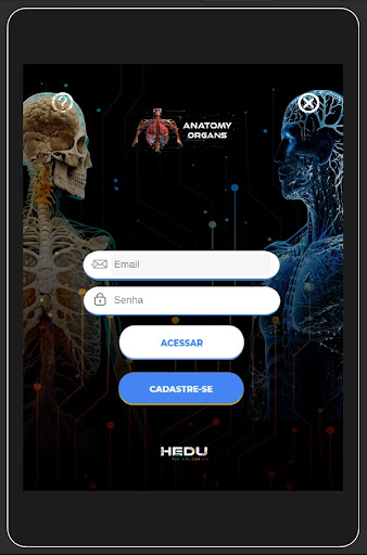Android application Hedu Anatomia Organs screenshort