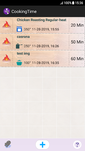 Android application Kitchen Timer Pro screenshort