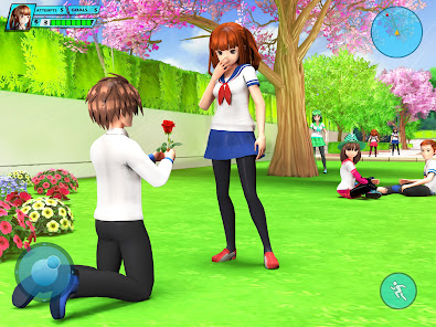 Captura de Pantalla 14 School Love Life: Anime Games android
