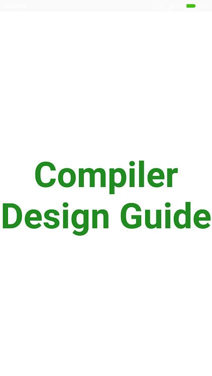 Compiler Design Guide - 3.1.7 - (Android)