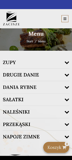 Android application Restauracja Zacisze - Sokółka screenshort