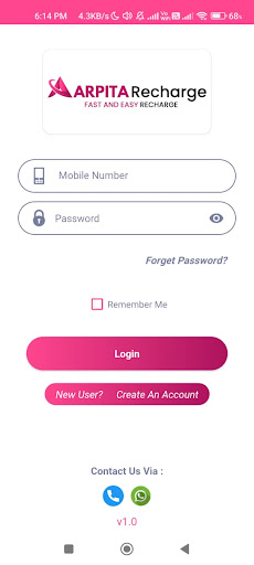 Arpita Recharge Screen 2