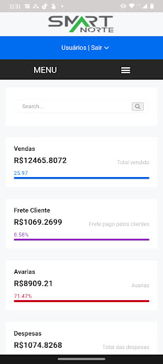 Android application Sistema Smart Norte screenshort