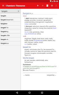 Chambers Thesaurus Screenshot