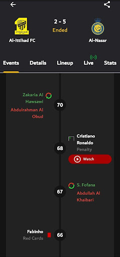 Alostora - Live Scores Screenshot 2 - AppWisp.com