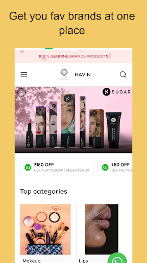 Android application Havin -Shop Now screenshort