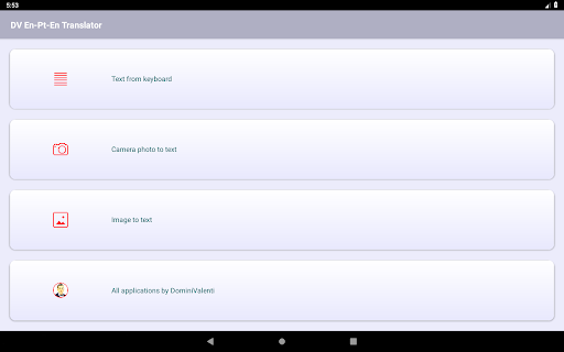 Offline En-Pt-En Translator