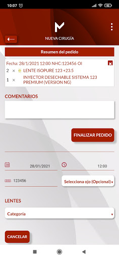 MedicalMix Lentes Screen 2