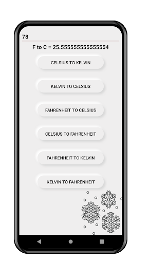 Temperature converter Screen 3