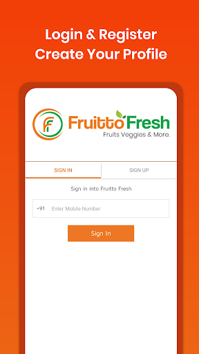 Fruitto Fresh - Grocery App Screen 2