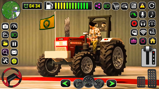 Indian Tractor 3D Farming Game