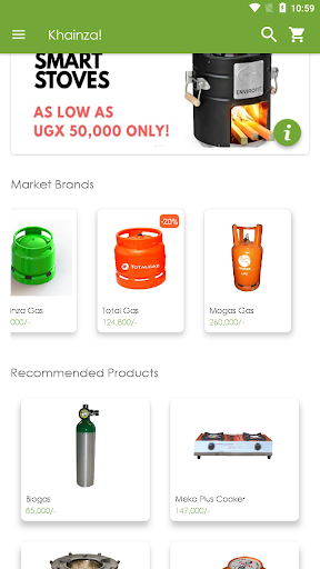 Android application Khainza! screenshort