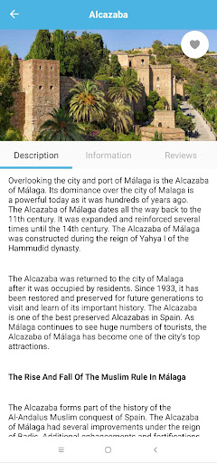 Android application Malaga Travel & City Guide screenshort