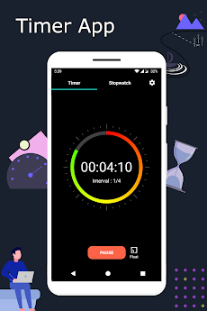 Timer Stopwatch App - Soundのおすすめ画像1