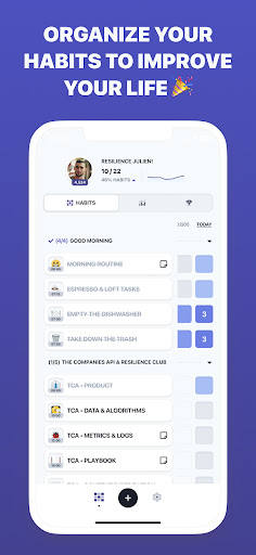 Android application Resilience Club screenshort