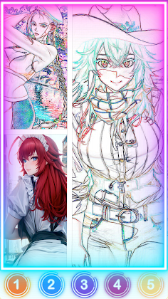Adult Manga Anime Coloring FAN - Screenshot 4