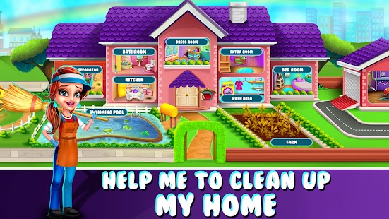 Girls Home Cleaning Games Screenshot