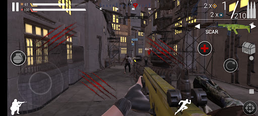 Android application Fear of Dead : Zombie shooter screenshort