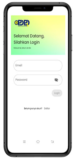 Android application e-pdrd soppeng screenshort