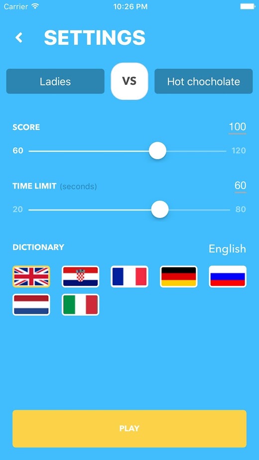 Android application Alias Words - social word game. screenshot