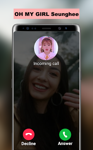 Android application OH MY GIRL Seunghee Fake Call screenshort