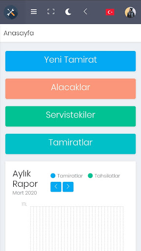 Android application Oto Servis Takip Uygulaması screenshort