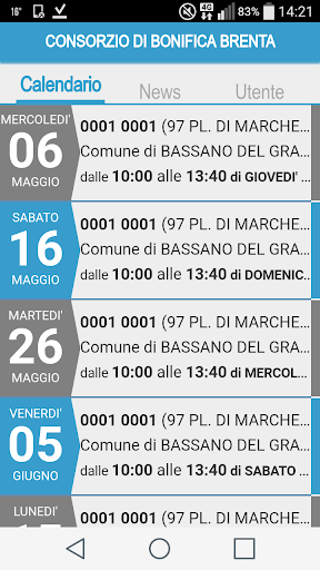 Ruolo Irriguo Consorzio Brenta Screen 2
