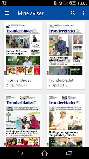 Trønderbladet eAvis Screen 3