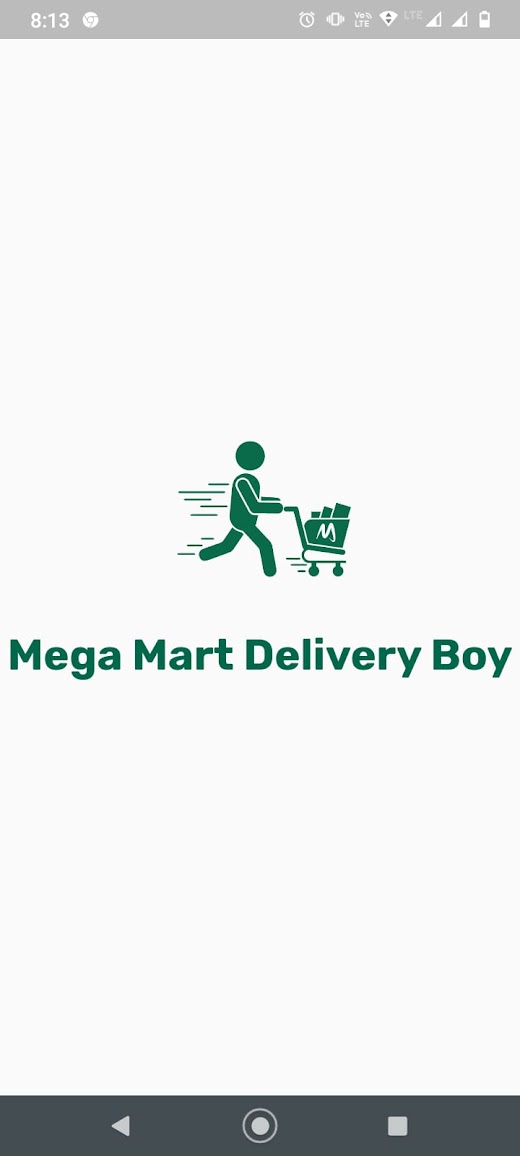 Android application Mega Mart Delivery Boy screenshot
