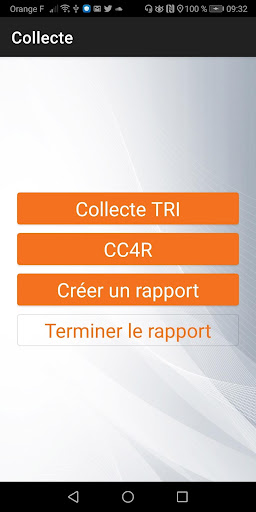 Android application Collecte screenshort