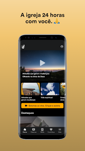 Android application COMUNIDADE CRISTÃ RECOMEÇAR screenshort
