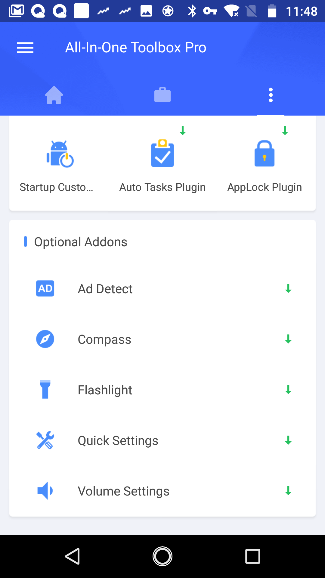 Android application Volume Settings (Plugin) screenshort