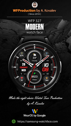WFP 327 Modern watch faceのおすすめ画像1