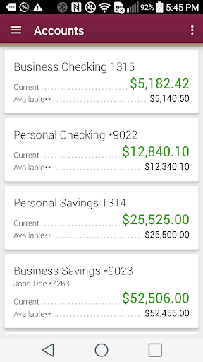 Android application Ocean State Credit Union Mobi screenshort